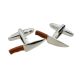 Brown Handled Carving Knife Chefs Butchers Cufflinks