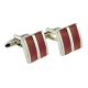 Amber Coloured Acrylic Classic Cufflinks (DWC)