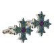 Enamel Coptic Cross Cufflinks