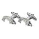 Modern Fish Bones Skeleton Fishermans Cufflinks