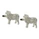 Butchers Cuts of Meat Lamb / Sheep / Mutton Cufflinks