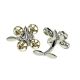 Two Tone Silver & Gold Drone Cufflinks