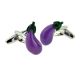 Fun Aubergine Design Cufflinks