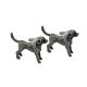 Antique Finish Pewter Retriever Dog Cufflinks