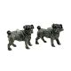 Antique Finish Pewter Pug Dog Cufflinks