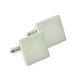 Brushed Matt Finish Deluxe Square Cufflinks - Unboxed