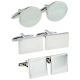 Plain Blank Stainless Steel Cufflinks - Unboxed