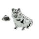Seated Bulldog  Lapel Pin Badge (AJTP096)