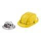 Yellow Safety Helmet Builders Architects Lapel Pin