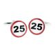 Road Sign Style Age 25 Cufflinks
