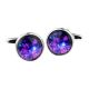 Interstellar Nebula Round Cufflinks