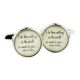 Shakespeare Romantic Quote Cufflinks