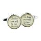 To Thine Own Self be True Shakespeare Quote Cufflinks