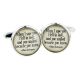 When I saw you I fell in love Shakespeare Quote Cufflinks