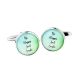 Be Happy & Smile Round Cufflinks