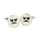 Cool Reflection Sunglasses and Moustache Cufflinks