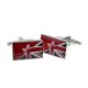 Union Jack Mixed with Hong Kong Flag Cufflinks