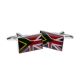Union Jack Mixed with South African Flag Cufflinks