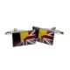 Union Jack Mixed with Belgium Flag Cufflinks