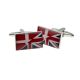 Union Jack Mixed with Danish Flag Cufflinks