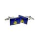 St Lucia Flag Cufflinks