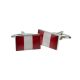 Peru Flag Cufflinks
