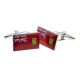 Ontario Province of Canada Coloured Flag Cufflinks