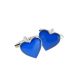 Blue Love Heart Cufflinks