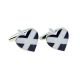 Saltire, Scottish Cross of St Andrews Flag Heart Cufflinks