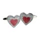 Red Heart on Material Design Cufflinks