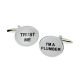 Trust me I'm a Plumber Cufflinks
