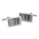 Barcode Design Rectangular Cufflinks