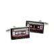 Retro Style Red Tape Music Cassette Cufflinks