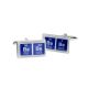 Contemporary Coloured Chemical Table Babe Cufflinks
