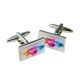 Daddy Established Personalised Colour Splat Cufflinks