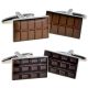 Fun Chocolate Bar Design Cufflinks - Milk or Dark!