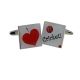 I Love Cricket Cufflinks