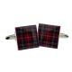 Scottish Royal Stewart Red Tartan Cufflinks