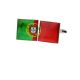 Portugal Distressed Split Flag Cufflinks