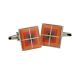 Funky Retro Large Squares Pattern Cufflinks