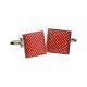 Red & White Polka Dot Cufflinks