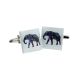 Patterned Elephant Cufflinks