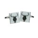 Owl Bird Merged into a Stags Head Cufflinks