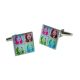 Pop Art Style Panda Design Cufflinks