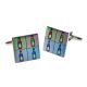Pop Art Style Bottles Design Cufflinks