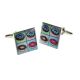 Pop Art Style Doughnuts Design Cufflinks