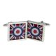 Square Union Jack Flag with Feature Roundel Design Cufflinks
