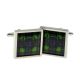 Cufflinks Mac Kenzie Scottish Tartan with Thistle design