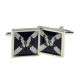 Cufflinks Scottish Saltire Flag with Thistle design
