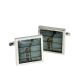 Geometric Giraffe On Driftwood Square Framed Cufflinks